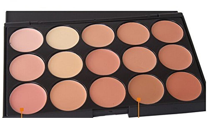 FantasyDay® Professional 15 Colours Cream Concealer Camouflage Makeup Palette Contouring Kit #2 - Ideal for Professional and Daily Use - NewNest Australia