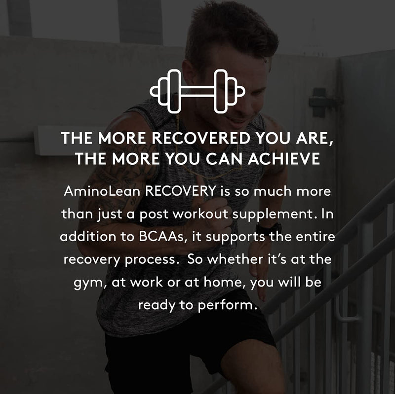 RSP AminoLean Recovery - Post Workout BCAAs Amino Acids Supplement + Electrolytes, BCAAs and EAAs for Hydration Boost, Immunity Support - Muscle Recovery Drink, Vegan Friendly, Blood Orange 30 Servings (Pack of 1) - NewNest Australia