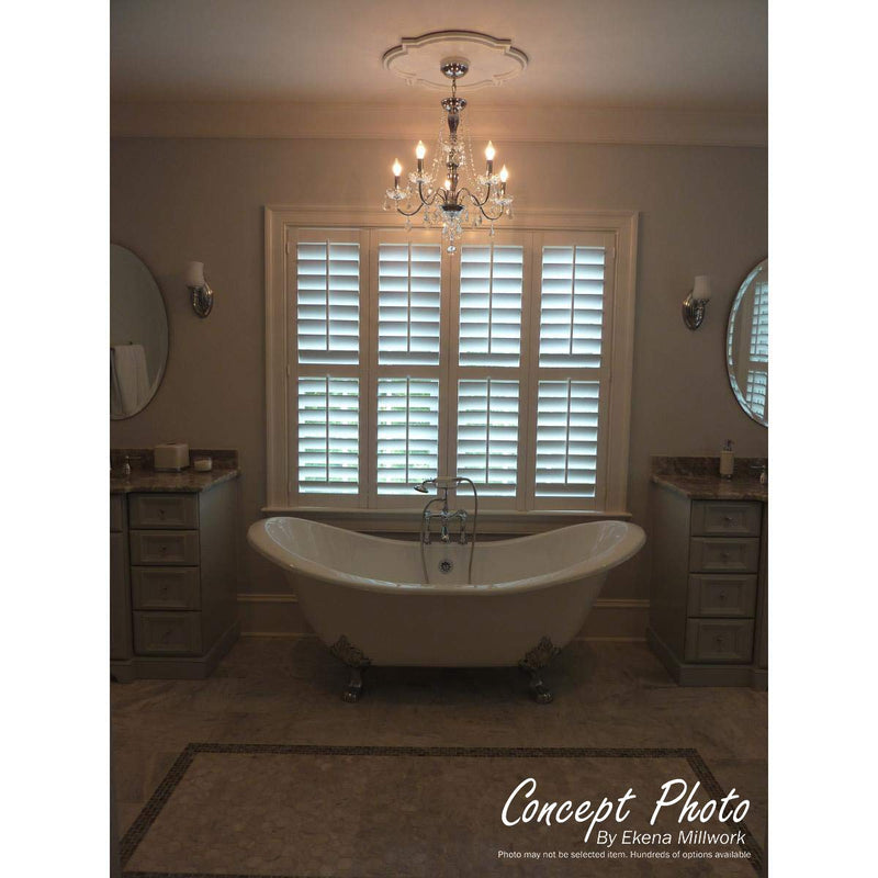 Ekena Millwork CM07AL Small Alexandria Ceiling Medallion, 7 7/8"OD x 3/4"P (Fits Canopies up to 4 5/8"), Factory Primed - NewNest Australia