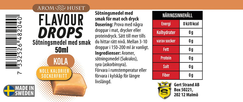 Flavor Drops Toffee Sugar-Free 50 Ml | Flavor Drops Without Calories | Liquid Aroma | Button Improvement | Aroma Drops | For Cooking, Baking & Mixing | Lactose Free, Gluten Free And Vegan - NewNest Australia