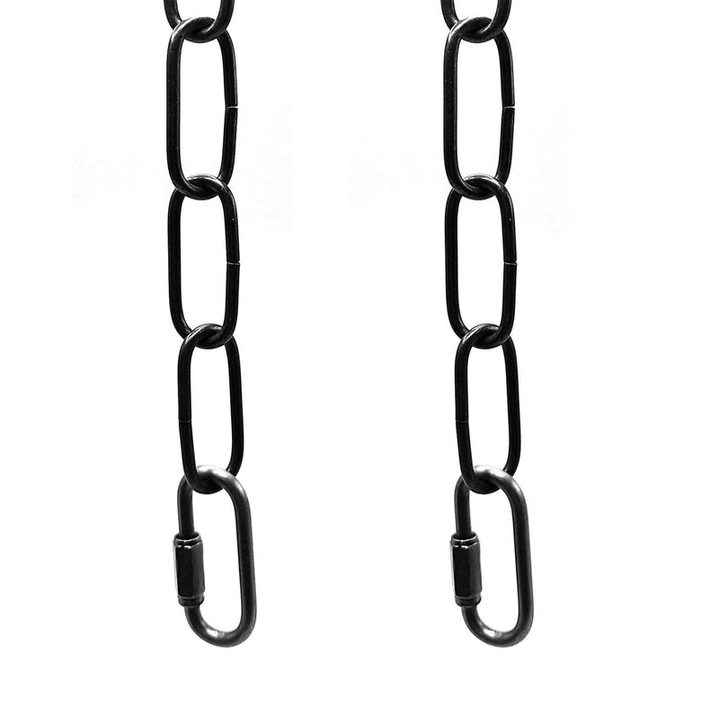ECUDIS 6 Feet Black Pendant Light Fixture Chain, Lighting Hanging Chain Extension with Connection Locks, Heavy Duty Lighting Chain Replacement for Chandelier, Plants, Fruit Basket (6 Feet Black) 6 Feet Black-NEW - NewNest Australia