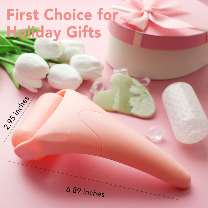 huefull Ice Roller for Face with 2 Rollers and Gua Sha Facial Tools, Face Roller for Reducing Puffiness, Redness & Migraine Relief - NewNest Australia