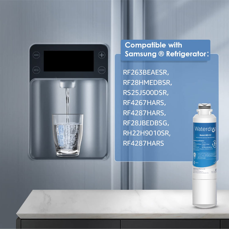 Waterdrop DA29-00020B Refrigerator Water Filter, Replacement for Samsung HAF-CIN/EXP, WD-F27, 1 Pack - NewNest Australia
