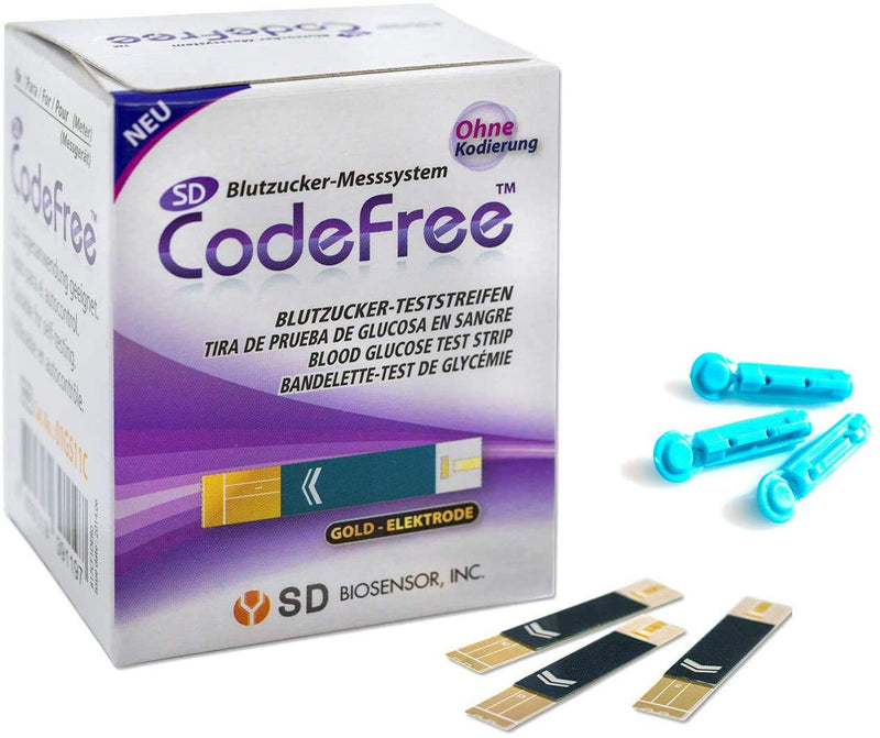SD Codefree Blood Glucose Test Strips Pack of 50 - NewNest Australia