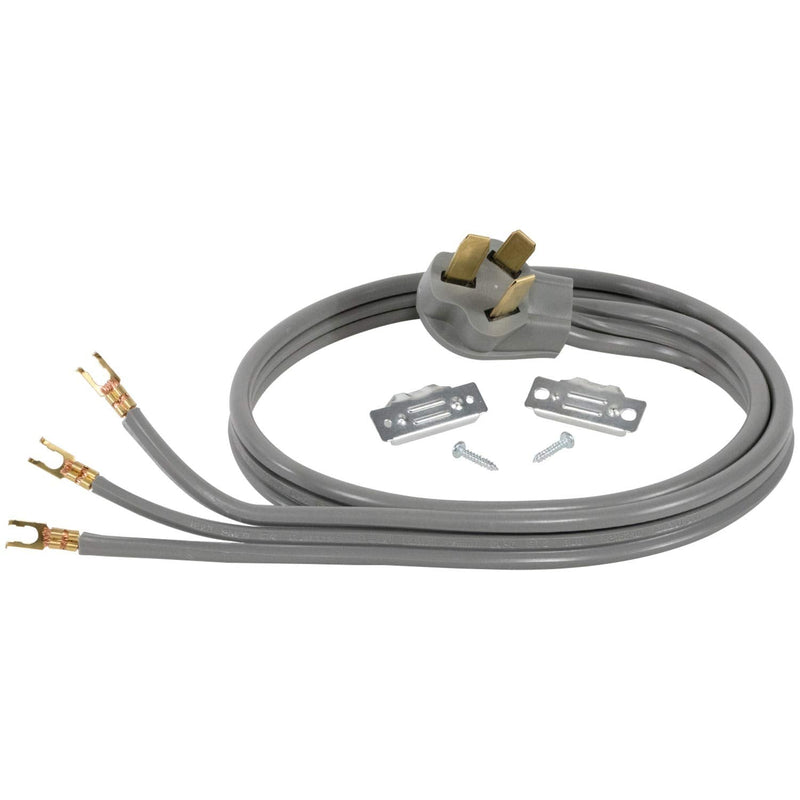 Certified Appliance Accessories 40-Amp Appliance Power Cord, 3 Prong Range Cord, 3 Wires with Open-End Connectors, 5 Feet, Copper Wire 5 Foot - NewNest Australia