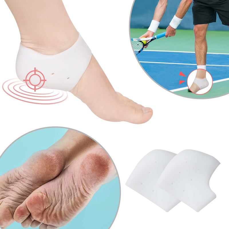 Heel Cup, 6PCS Heel Protectors, Silicone Heel Cushion Foot Sleeve, New Material, Gel Heel Pad,Very Suitable for Plantar Fasciitis Heel Pain Relieve. 3 Pairs - NewNest Australia
