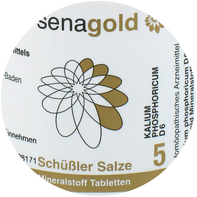 Schuessler Salt No. 5 tablets | Kalium phosphoricum D6 | gluten-free (400 pieces (pack of 1)) 400 pieces (pack of 1) - NewNest Australia