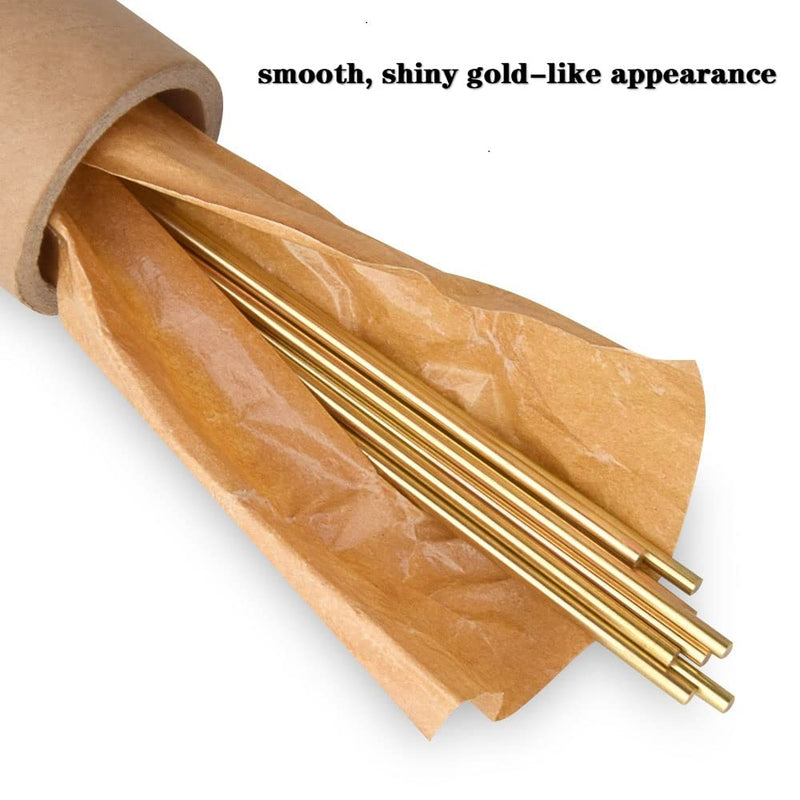 Comonc 8 Pcs 12 Inch 1/8 Brass Rod Brass Round Stock Lathe Bar Stock Kit Brass Rod Stock Solid Brass Rod 1/8 Inch in Diameter 12 Inch in Length - NewNest Australia