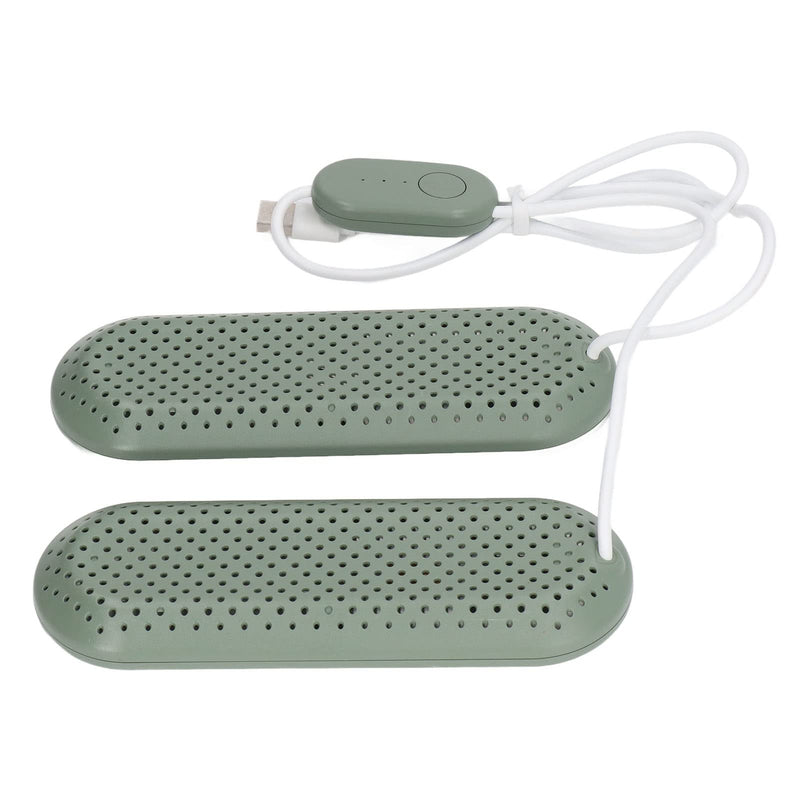Zerodis Household Shoe Dryer Deodorant Mesh Design Shoe Dryer for Adults USB Interface Timing Function Travel ABS Ceramic (OD Green) OD Green - NewNest Australia