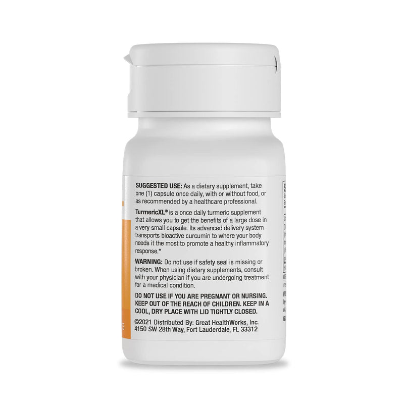 TurmericXL Joint Support & Healthy Inflammatory Response - Delivers 45x More Curcumin - High Absorption - Gluten-Free – 250mg, 30 Veggie Capsules - NewNest Australia