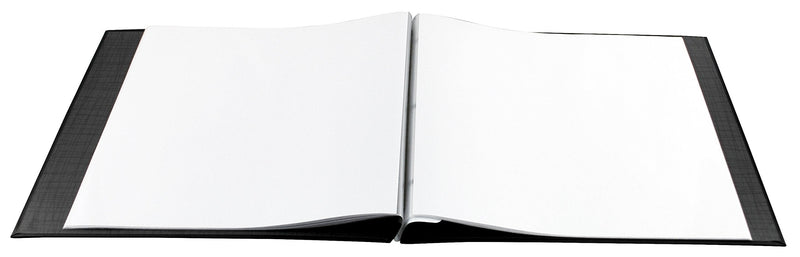 MCS MBI 13.5x12.5 Inch Embossed Gloss Expressions Scrapbook Album with 12x12 Inch Pages, Black, Embossed "Memories" (848121) - NewNest Australia