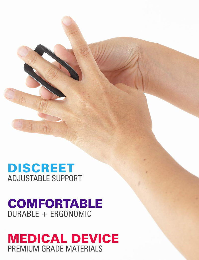 Neo G Finger Splint, Easy-Fit - Support For Trigger Finger, Mallet Finger, Baseball Finger, Strain, Sprains, Broken Fingers, Basketball - Patented Design - Class 1 Medical Device - Small - Grey Small: 5 CM // 2 IN - NewNest Australia
