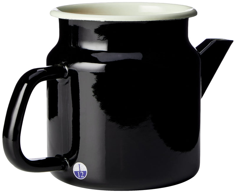 Dexam 17819260 Vintage Home Small Coffeepot 1.2L Black, Enamelled, 1.2 liters - NewNest Australia