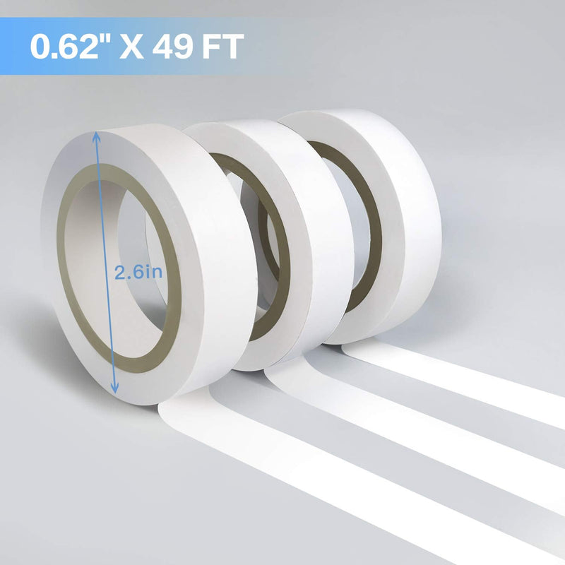 Wapodeai 3PCS White Electrical Tape, Premium White Waterproof Tape, Flame Retardant Indoor Outdoor High Temperature Resistance Electric Tape, 0.62 in X 49 ft - NewNest Australia