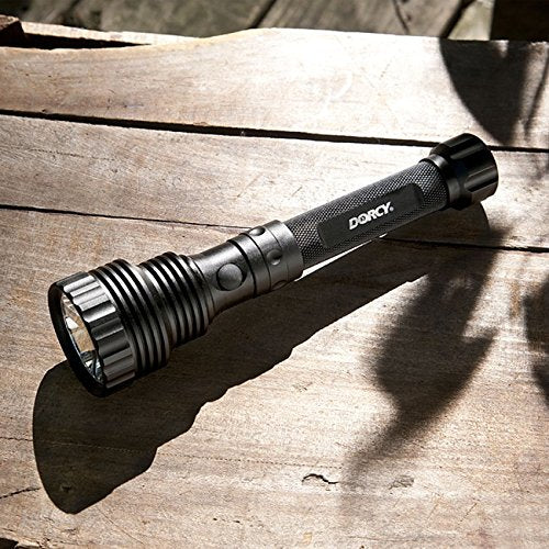 Dorcy 41-4299 USB Rechargeable Aluminum LED Flashlight with USB Cable and 12v USB Car Charger, 800-Lumens, Black Finish - NewNest Australia