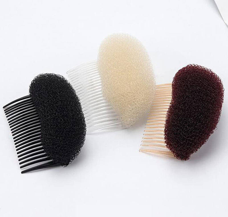 2Pcs Charming Bump It Up Volume Inserts Sponge Styling Insert Do Beehive Hair Styler Bun Maker Tool Hair Base Hair Comb Hair Styling Accessories Beige - NewNest Australia