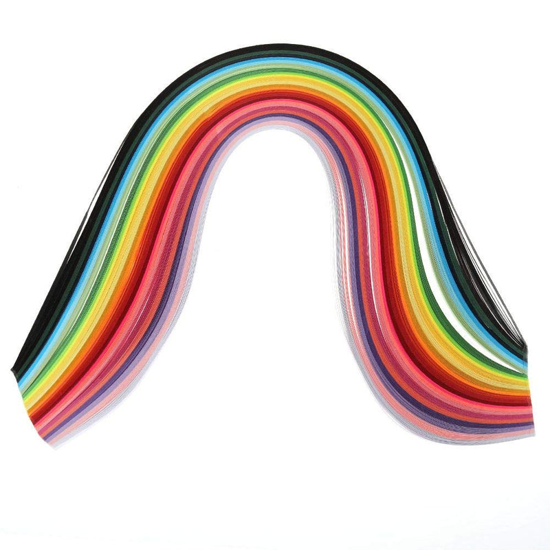 TXIN 1300 Quilling Paper Strips 3mm, 26 Colors Quill Paper Quilling Kit for Beginners Professional Handmade DIY Art Craft Multicolor-3MM Wide - NewNest Australia