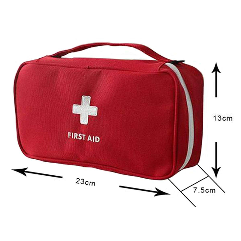 Medicine Bag Zuzer 2 Pieces Emergency Bag Empty First Aid Bag Large Capacity Travel Pharmacy Bag Waterproof Portable Medicine Bag For Home Office Travel Outdoor, Red, Gray, A - NewNest Australia