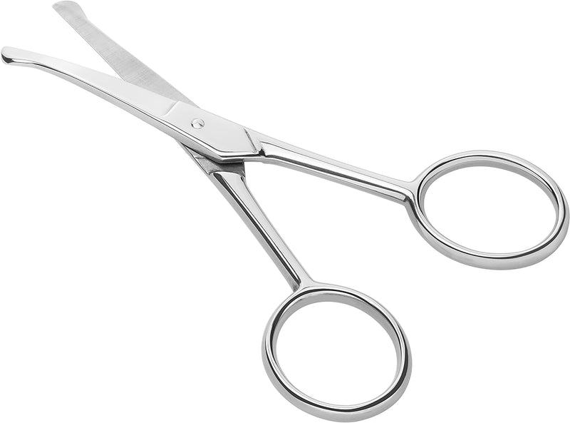 ZWILLING Nose Hair and Ear Hair Scissors, Beard Scissors Made of Stainless Steel with Straight Rounded Tip, Silver - NewNest Australia
