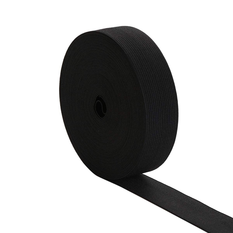 MYUREN 1-1/2 Inch by 10 Yard Black Heavy Stretch High Elasticity Elastic Spool Knit Elastic Bands for Sewing Waistband Elastic 1-1/2inch - NewNest Australia