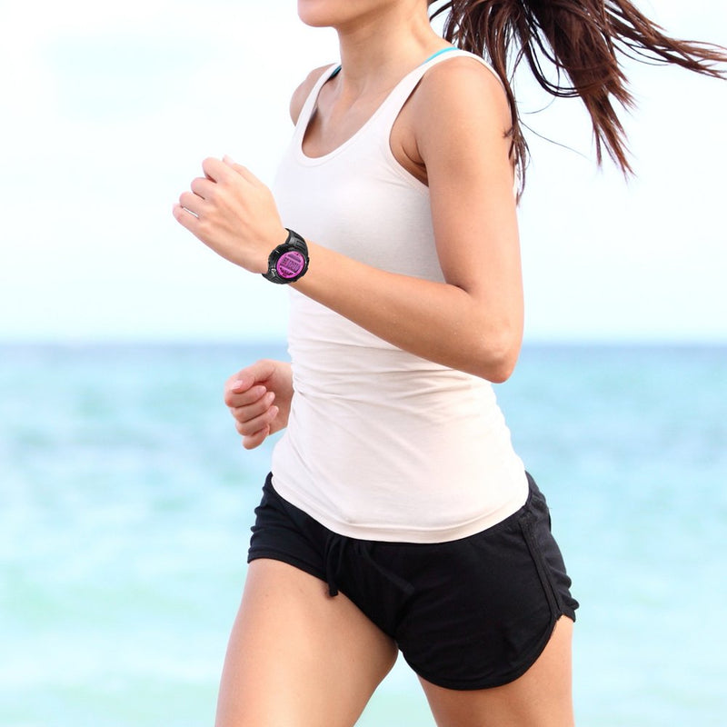 Digital Multifunction Sports Wrist Watch - Smart Fit Classic Men Women Sport Running Training Fitness Gear Tracker w/ Sleep Monitor, Pedometer, Alarm, Stopwatch, Backlight - Pyle PAST44SL (Silver) - NewNest Australia