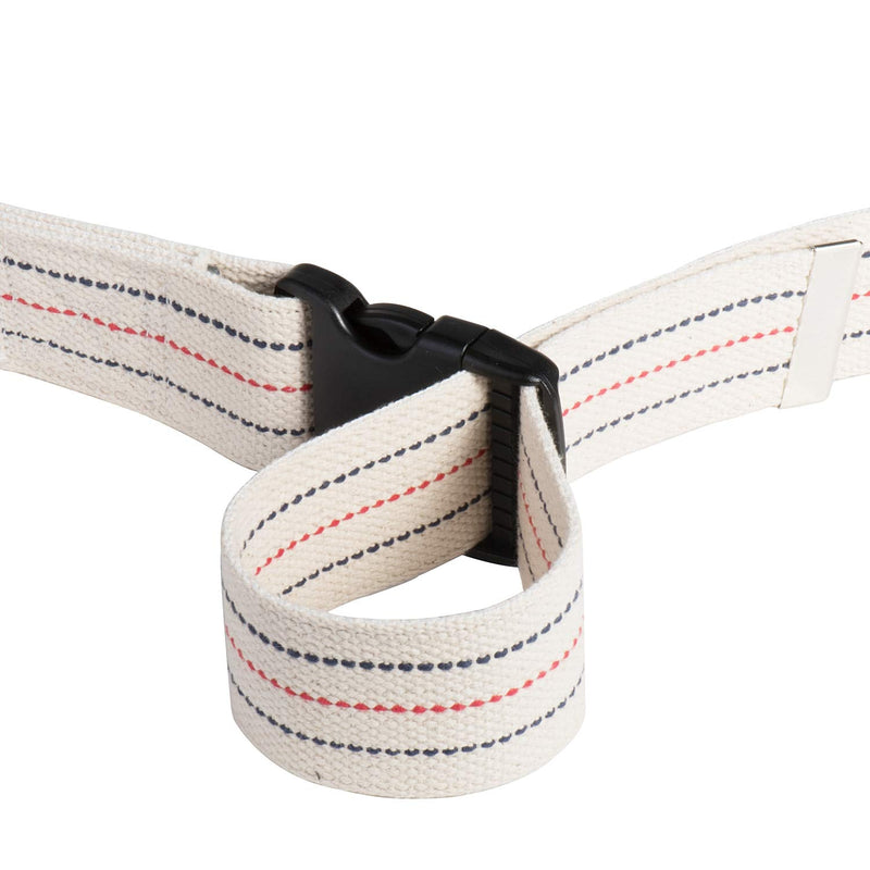 COW&COW Gait Belt 54inch - Transfer and Walking Assistance with Quick Release Buckle for Caregiver Nurse Therapist 2 inches(Beige) Beige With Stripes 54 Inch (Pack of 1) - NewNest Australia