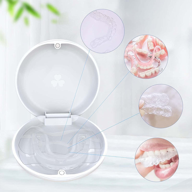 Braces box Dento box splint box (also for bite splint, grinding splint) 2 pieces orthodontic box (white) white - NewNest Australia