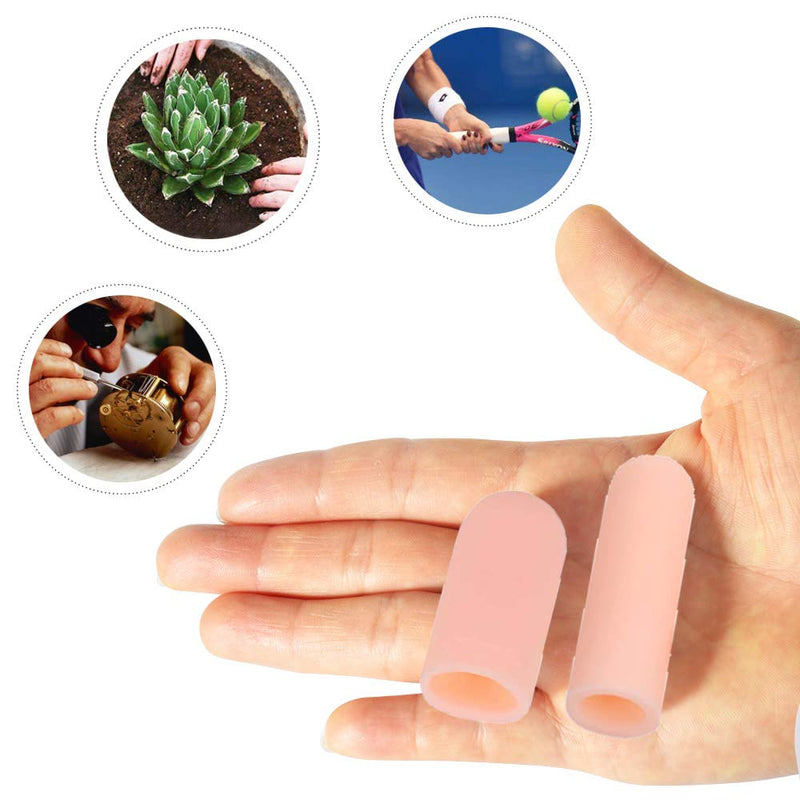 HioIoiH Silicone Finger Protectors(10 Pack),for Women,Finger Bandages,Gel Finger Cots & Protector,Finger Bandages Plasters,Relief from Pain of Finger Tips Cracked, Arthritis. - NewNest Australia
