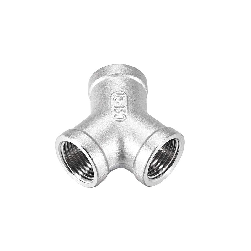 uxcell Stainless Steel 304 Cast Pipe Fitting 1/2 BSPT Female Class 150 Y Shaped Connector Coupler 2pcs - NewNest Australia