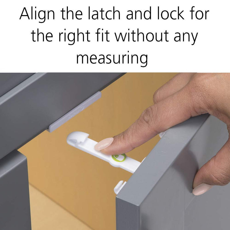 Safety 1St Adhesive Cabinet Latch, 12 Piece, One Size 12 Pack - NewNest Australia