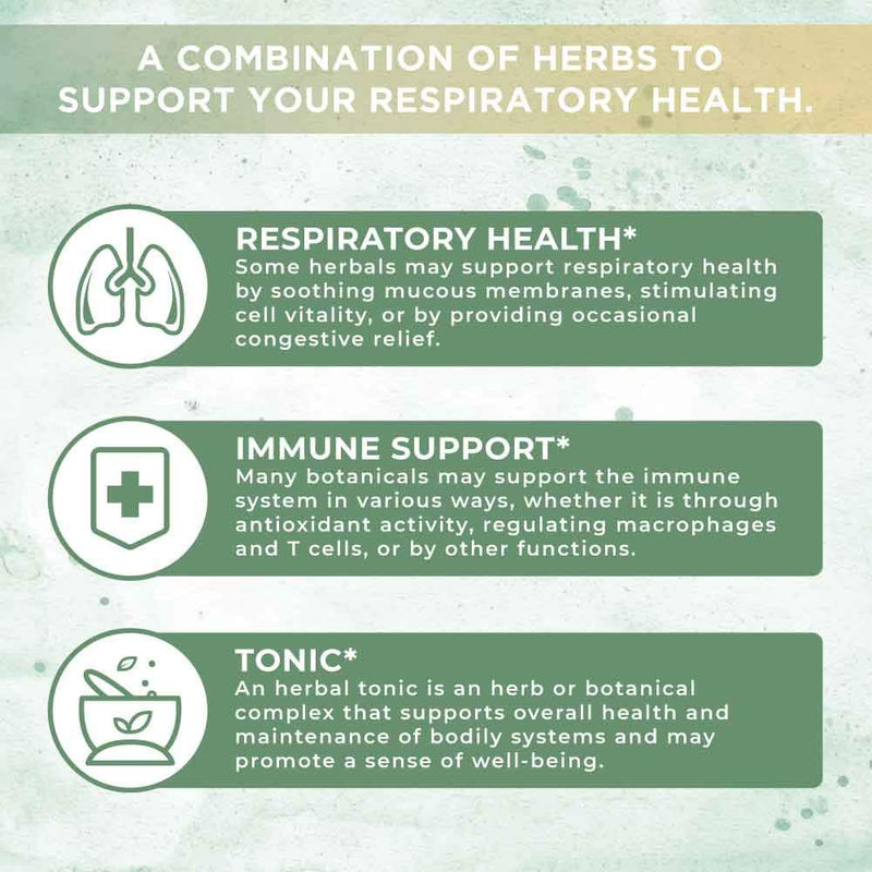 USDA Organic Respiratory Health Liquid Drops with Mullein Leaf, Marshmallow Root & Elderberry | Sinus Relief and Lung Cleanse Tonic Herbal Blend | Immune Support | Non-GMO | Vegan | 1 Fl Oz - NewNest Australia