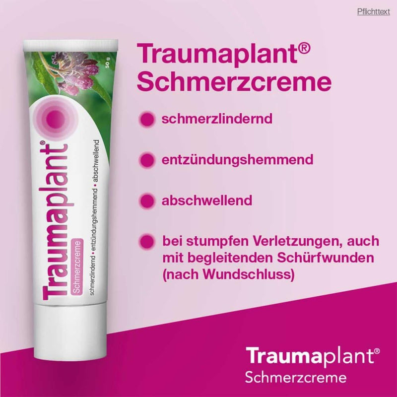 Traumaplant pain cream 100 g special comfrey extract for bruises & sprains (from sports and accident injuries), muscle and joint pain as a result of blunt injuries | from age 6 - NewNest Australia