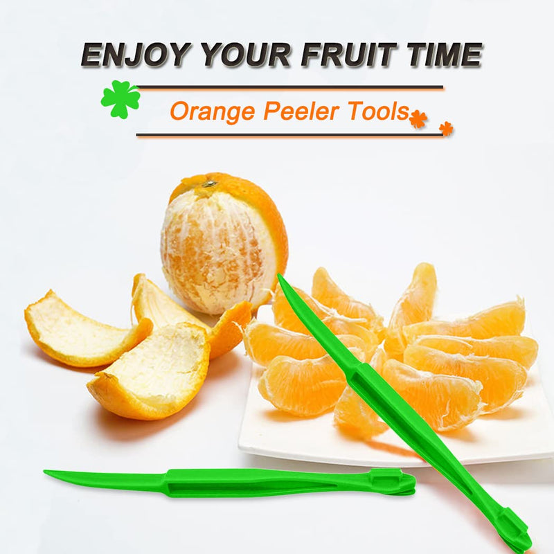 Orange Citrus Peelers Easy Open Citrus Lemon Citrus Peel Cutter Orange Peeler Tool Kitchen Accessories Knife Cooking Tool Kitchen Gadget (Green 2 Pack) Green 2 Pack - NewNest Australia