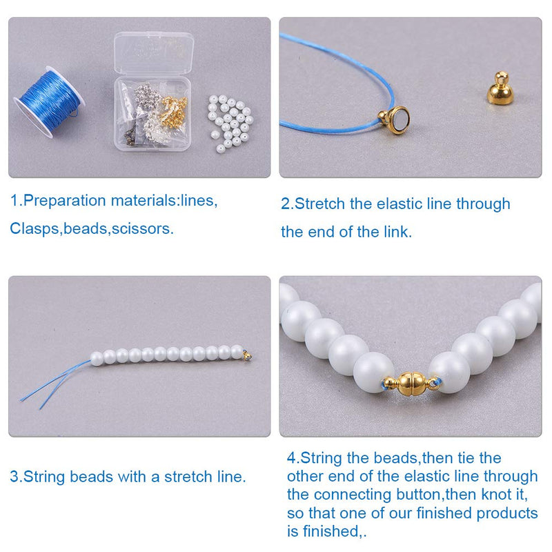 PH PandaHall 100 Sets Brass Magnetic Clasps Mixed Color Round Magnet Converter Jewelry Clasps for Bracelet Necklace Making - NewNest Australia
