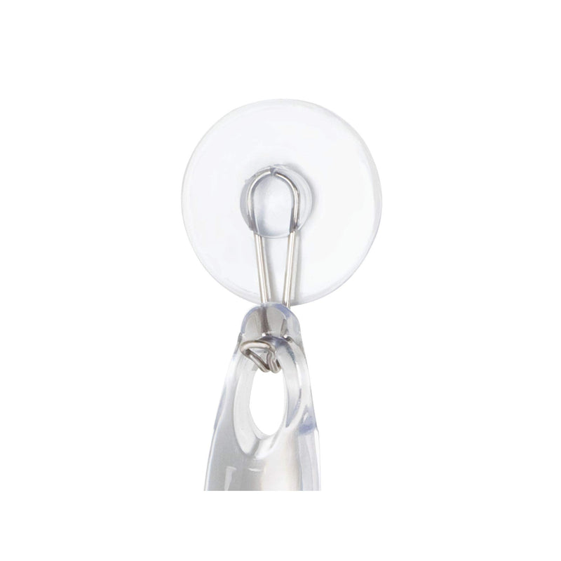 iDesign 59150 Plastic Bathroom Squeegee with Suction Hook Holder, Clear, 12-Inch (Pack of 1) - NewNest Australia