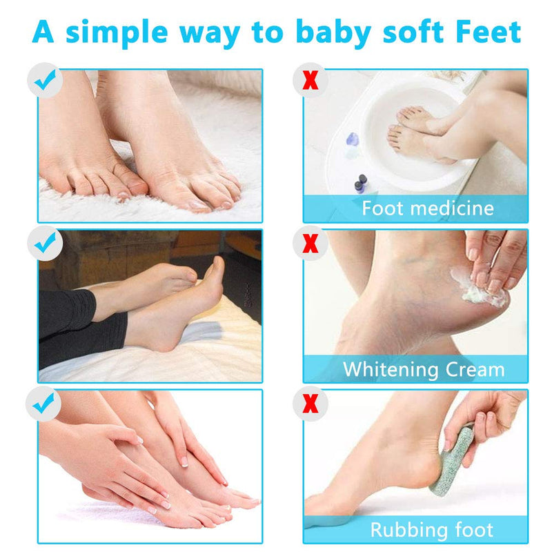 Foot Peel Mask 3 Pack, Exfoliating Callus Remover & Dead Dry Skin, Get Baby Soft Feet in 1-2 Weeks for Men and Women (Milk) foot mask - NewNest Australia