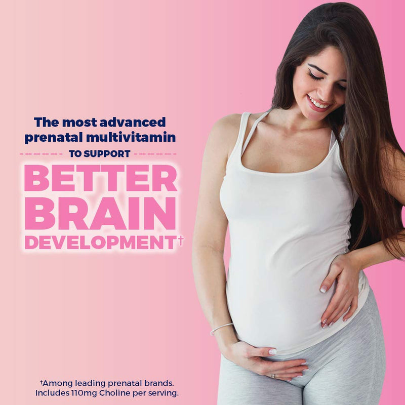 One A Day Women’s Prenatal Advanced Complete Multivitamin with Brain Support* with Choline, Folic Acid, Omega-3 DHA & Iron for Pre, During and Post Pregnancy, 60+60 Count (120 Count Total Set) NEW - NewNest Australia