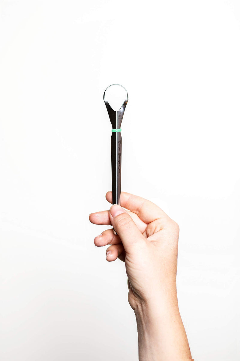 Tongue Sweeper Model P Medical Grade, Dishwasher Safe, Stainless Steel Tongue Cleaner, Reduce Bad Breath and Improve Taste, Preferred by Leading Dental Schools for Oral Hygiene, (1 Count) - NewNest Australia