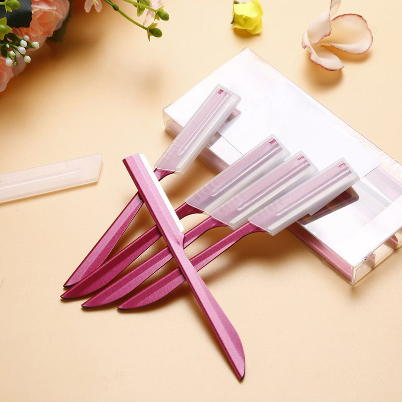 Eyebrow Razor, Miss Gorgeous 10pcs Razor Eyebrow Eyes Eyebrow Repair Facial Hair Remover Trimmer Shaving Installation Kit for Fashion Girls Women Pink - NewNest Australia