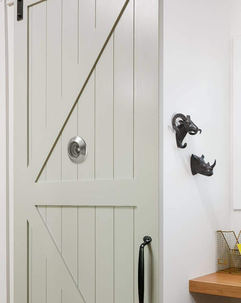 Earl Diamond Solid Brass 220-Degree Large Door Viewer Security Peek Peephole for Home Office Hotel with Heavy Duty Privacy Cover for 1-21/32" to 2-1/8" Doors, Satin Nickel Finish A-Satin Nickel - NewNest Australia