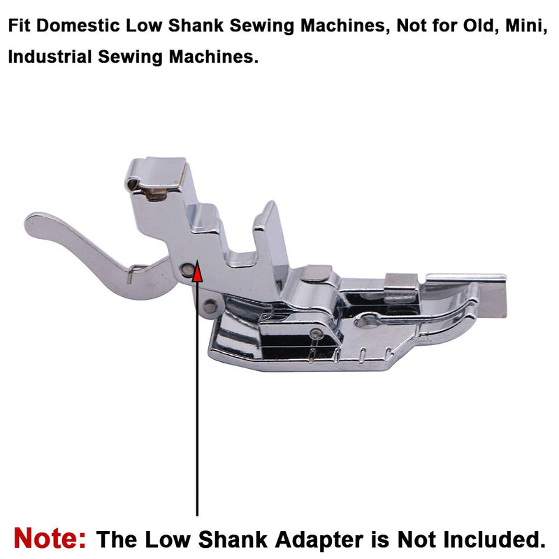 1/4'' (Quarter Inch) Quilting Patchwork Sewing Machine Presser Foot with Edge Guide for All Low Shank Snap-On Singer, Brother, Babylock, Euro-Pro, Janome, Juki, Kenmore, New Home, White, Simplicity - NewNest Australia