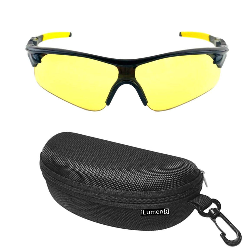iLumen8 BEST Shooting Glasses UV Blacklight Yellow Vision Safety Eye protection 1 Pair - NewNest Australia