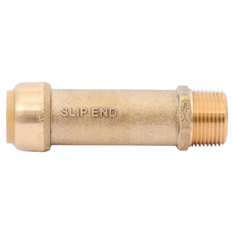 SharkBite U3134LFA 3/4-Inch 3/4" Push-To-Connect Slip Coupling x NPT Male Adapter, Brass - NewNest Australia