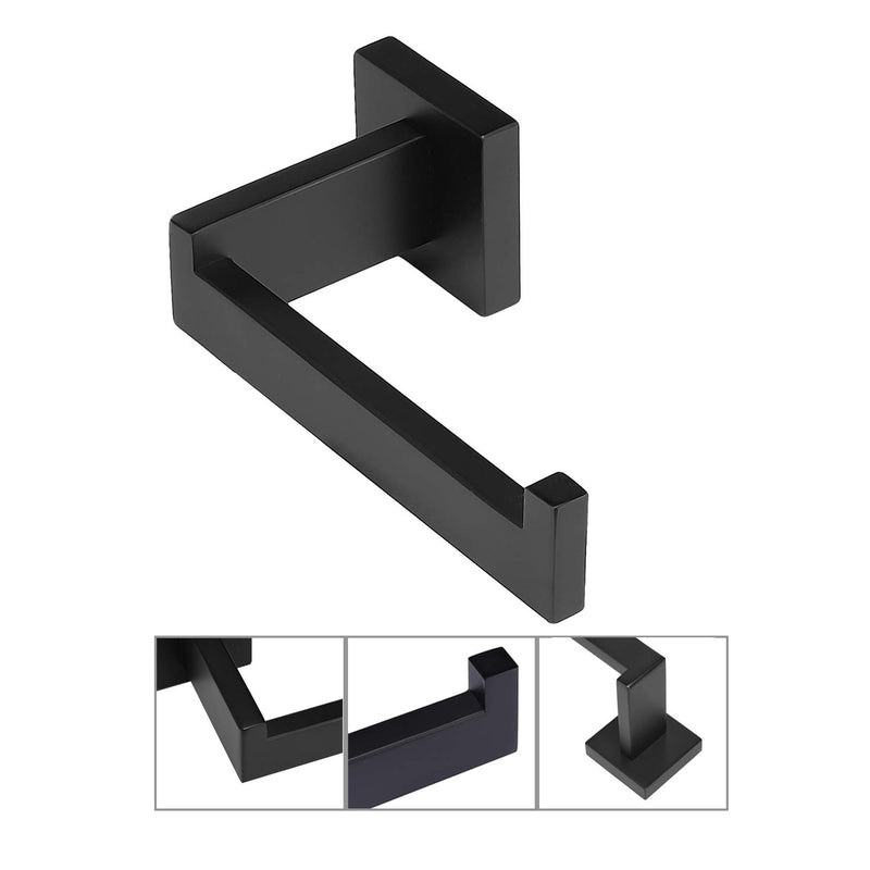 Toprema Toilet Paper Holder Tissue Roll Holder Hanger SUS304 Stainless Steel Matte Black Bathroom Lavatory Hardware Wall Mount Toilet Paper Holer - NewNest Australia