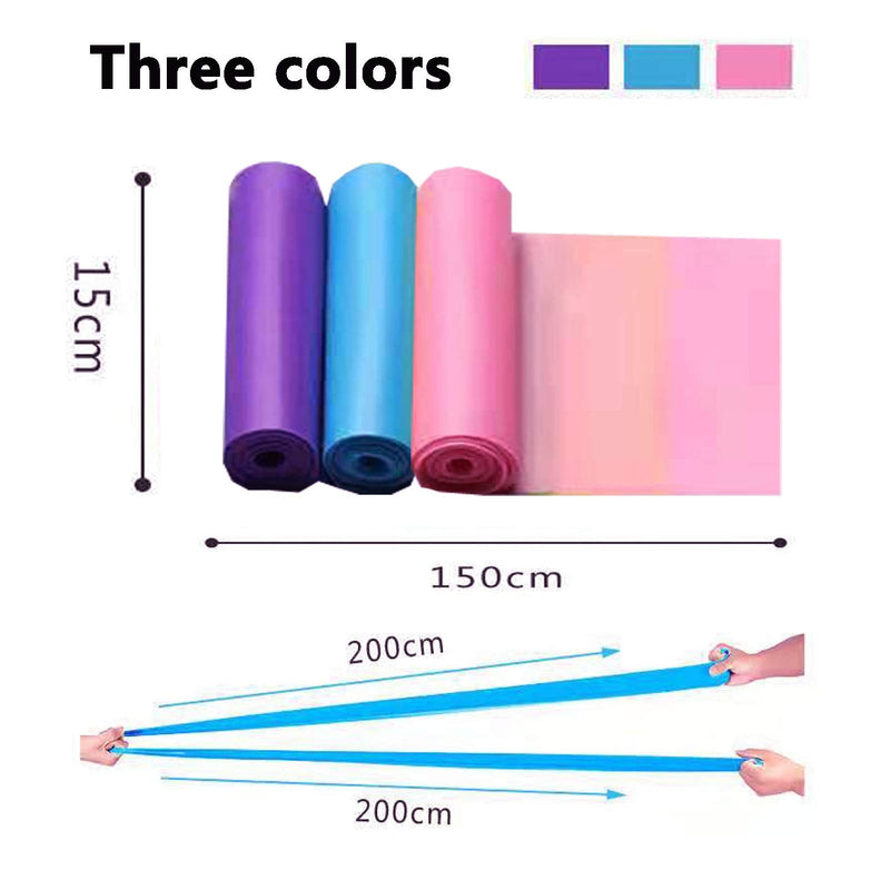 AILIFE Resistance Bands Set Women Men, Set of 3 Skin-Friendly Exercise Bands with 3 Resistance Levels, 1.5M Workout Resistance Bands Set for Strength Training,Yoga,Pilates,Fitness - NewNest Australia