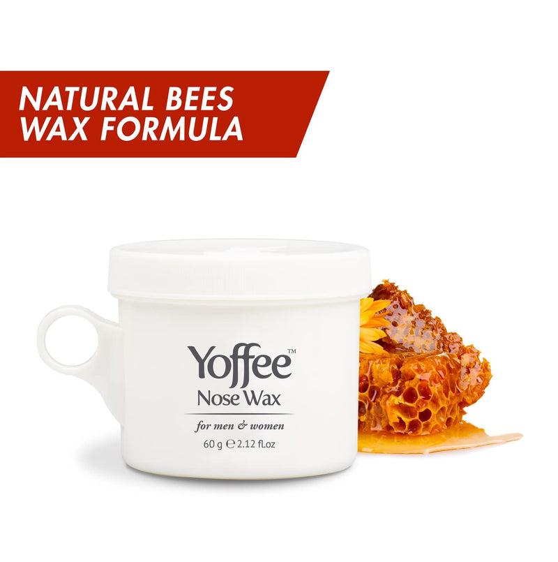Original Yoffee Nose Wax Kit - Nose Waxing Kit for Men & Women - Nose Hair Wax with natural Bio-Beeswax & Aloe Vera - 10 Reusable Nose Wax Sticks - Easy, Quick & Painless - 2.12 fl.oz - Made in Spain KIT WAX - NewNest Australia