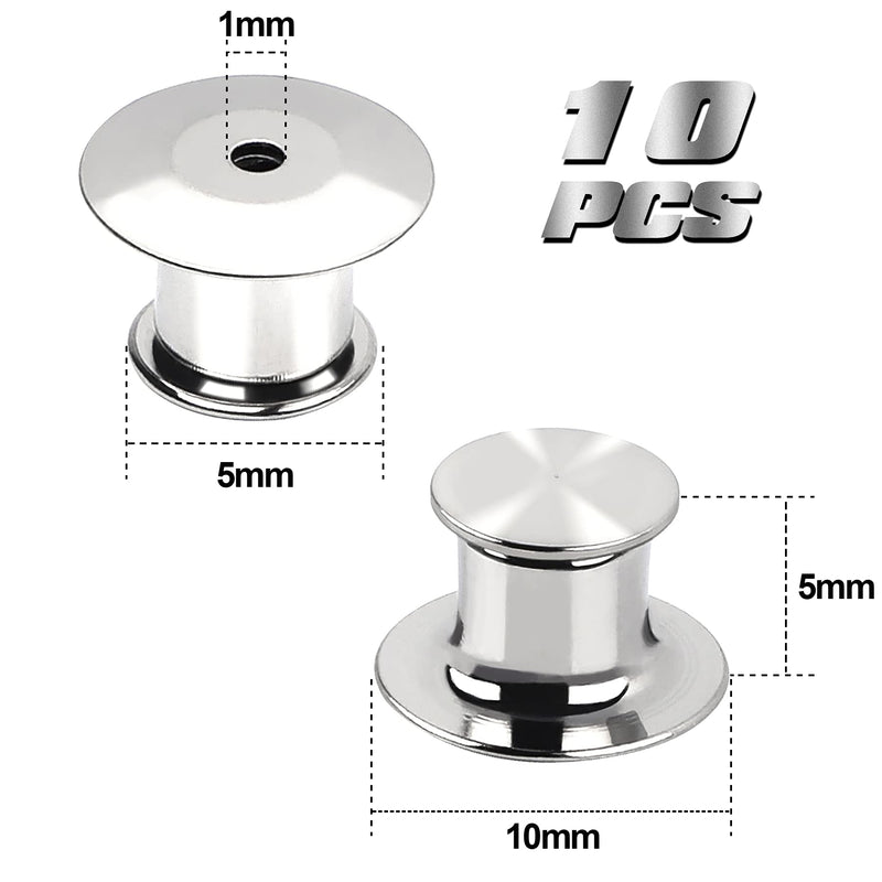 10 Pieces Metal Pin Backs Locking Pin Keepers Locking Clasp 10 - NewNest Australia