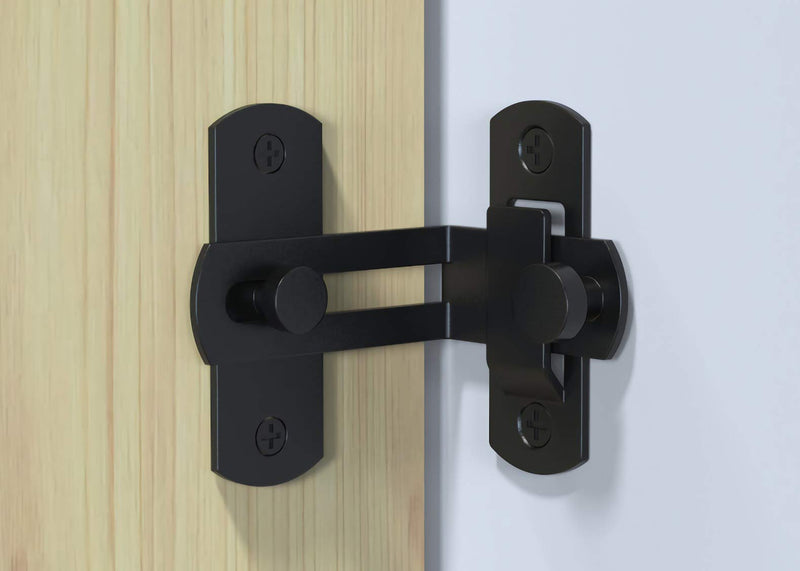 WAYDA Barn Door Lock, 90 Degree Right Stainless Steel Angle Door Latch Buckle for Doors and Windows - NewNest Australia