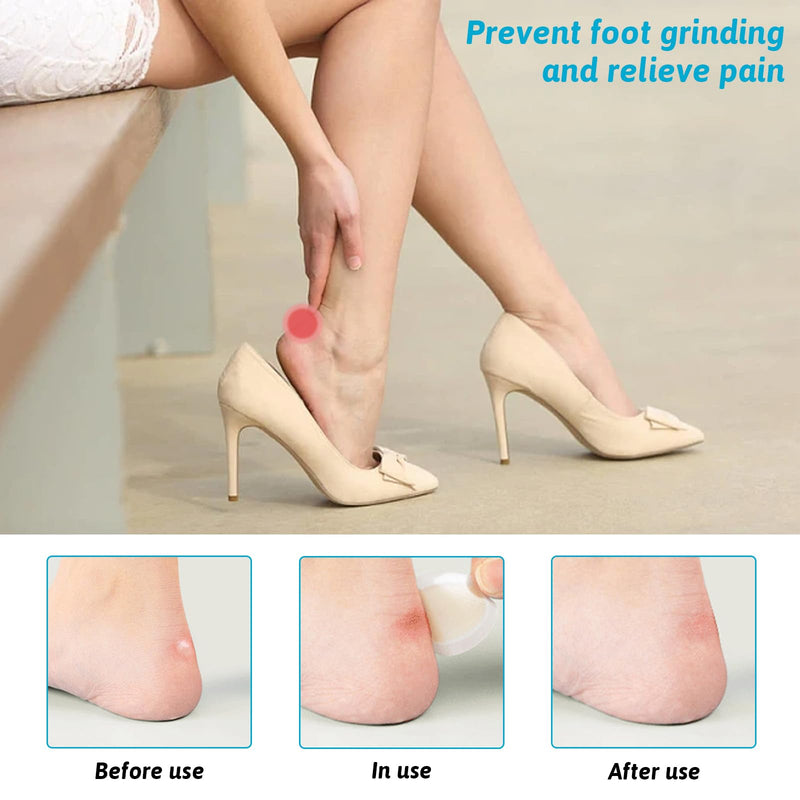 Pack of 24 gel plasters, for protective skin, extra strong protection, relief from friction pain, toes, forefoot and heels, foot care, 6 x 4 pieces - NewNest Australia