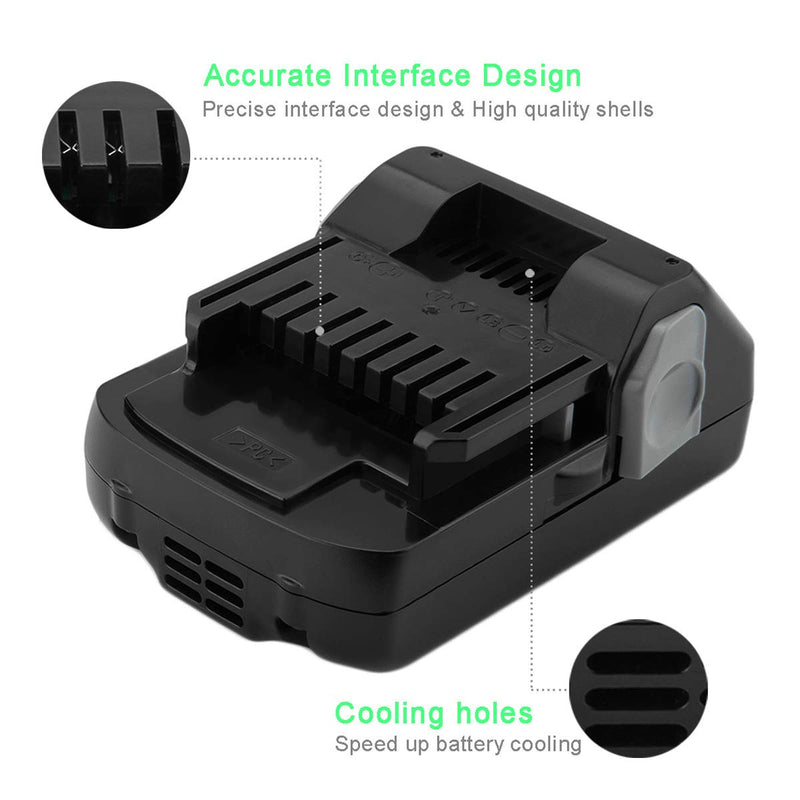 Shentec 3.0Ah 18V Replacement Battery Compatible with Hitachi 339782 BSL1830C BSL1815X BSL1815S BSL1830 330139 330557 (Lithium-Ion Slide Style Battery) - NewNest Australia